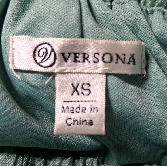 NWOT Versona Teal Off-Shoulder Mini Dress - Picture 8 of 9